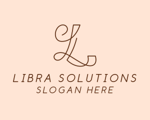 Feminine Boutique Letter L logo design