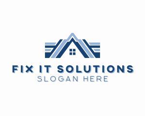 Repair - House Roofing Repair logo design