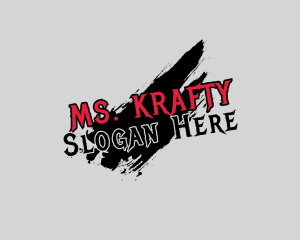 Spooky - Graffiti Grunge Scratch logo design