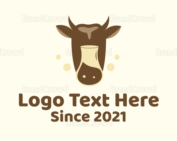 Dairy Cow Milk Logo