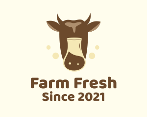 Dairy Cow Milk logo design