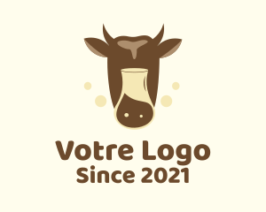 Ranch - Dairy Cow Milk logo design
