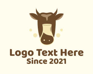 Fresh Milk - Dairy Cow Milk logo design