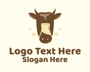 Dairy Cow Milk Logo