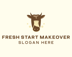 Dairy Cow Milk logo design