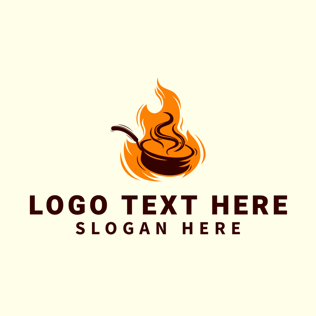 Flaming Wok Restaurant Logo | BrandCrowd Logo Maker