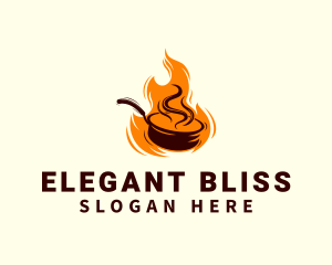Fast Food - Flaming Wok Restaurant logo design