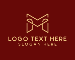 Lettermark - Gold Law Firm Paralegal logo design