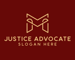 Prosecutor - Gold Law Firm Paralegal logo design
