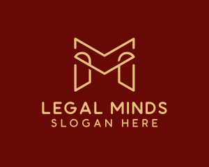Jurist - Gold Law Firm Paralegal logo design