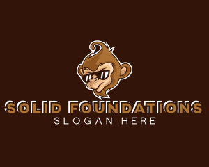 Simian - Sunglasses Cool Monkey logo design