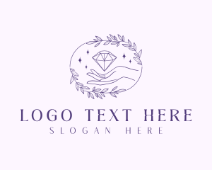 Precious - Jewel Gemstone Hand logo design