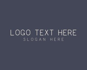 Text - Minimalist Generic Business logo design