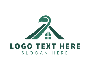Leaf - Natural House Roofing logo design