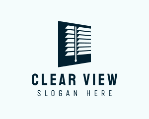 Window - Curtain Window Blinds logo design