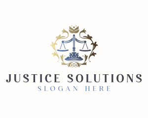 Judicial - Judicial Scale Law logo design