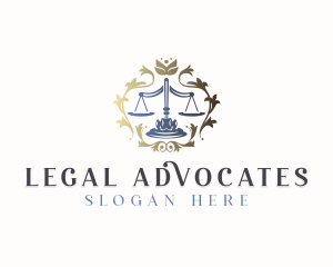 Judicial Scale Law logo design