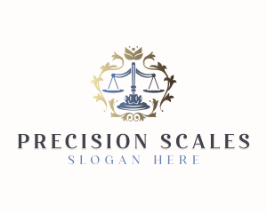 Judicial Scale Law logo design