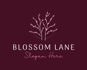 Flowers - Floral Cherry Blossom Tree logo design