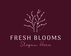Spring - Floral Cherry Blossom Tree logo design