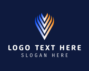 Letter V - Modern Professional Letter V logo design