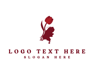 Floral - Netherlands Floral Tulip logo design