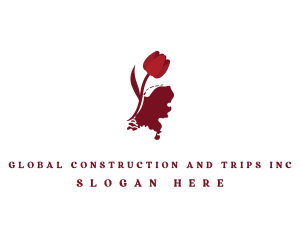 Netherlands Floral Tulip Logo