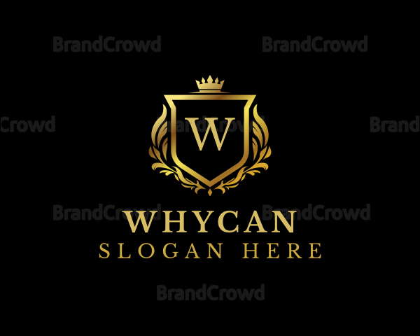 Royalty Crown Crest Logo