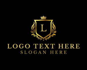 Luxurious - Royalty Crown Crest logo design