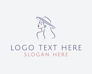 Fashion Hat Lady Logo