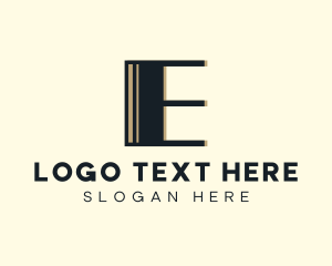 Letter E - Restaurant Hotel Cafe logo design