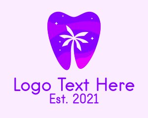 Tropical - Palm Tree Dental Clinic logo design