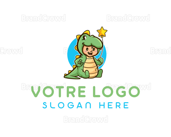 Dinosaur Child Fun Costume Logo