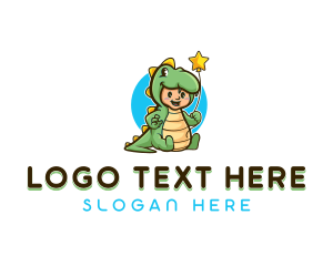 Dinosaur - Dinosaur Child Costume Party logo design