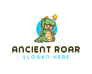 Dinosaur - Dinosaur Child Costume Party logo design