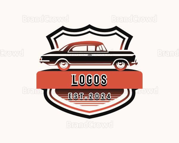 Vintage Car Maintenance Logo