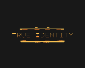 Identity - Robot Circuit Tech Wordmark logo design