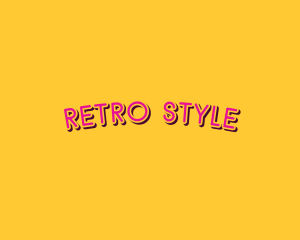 90s - Playful Retro Pop Art logo design