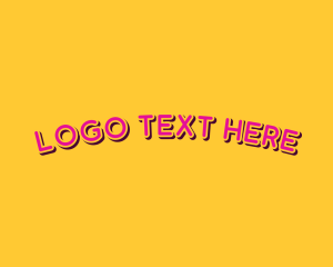 80s - Playful Retro Pop Art logo design