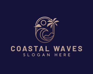 Beach Wave Resort logo design