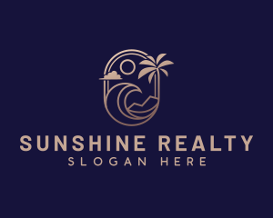 Beach Wave Resort logo design