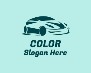 Ethanol - Green Sports Car logo design