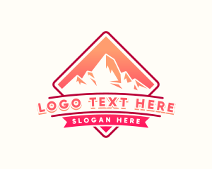 Explore - Outdoor Mountain Adventure logo design
