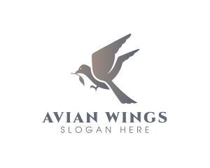 Avian Flying Bird logo design