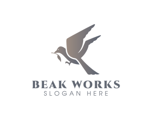 Beak - Avian Flying Bird logo design