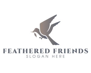 Avian Flying Bird logo design