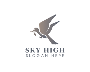 Avian Flying Bird logo design