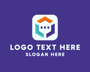 Digital Printing - Communication Mobile App logo design