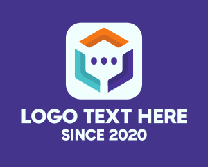 Digital Printing - Communication Mobile App logo design