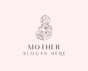 Breastfeeding Mother Baby logo design